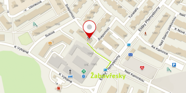 Mapa provozovny Zbraslav